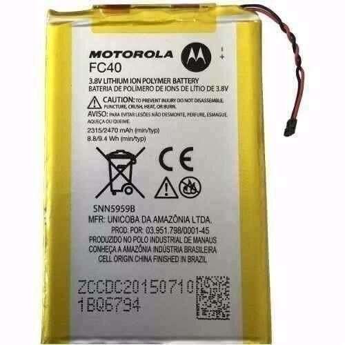 Bateria Motorola G3 Fc40 Xt1540 Xt1542 Xt1543 Xt1544 / moto g3 only / dc