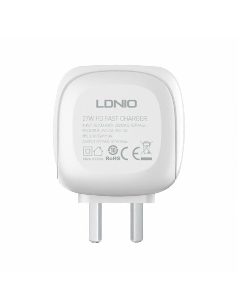 Cargador Cabezal Tipo C 27W LDNIO A1206C