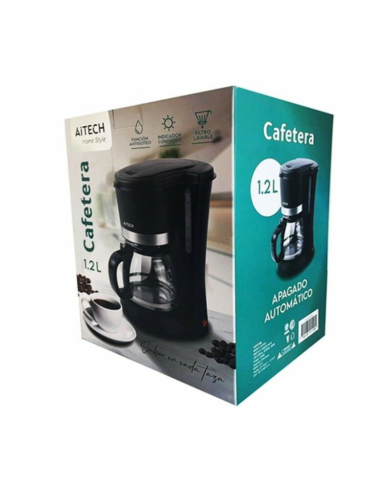 Cafetera De Filtro Aitech 1.2L Apagado Automático AIHG251307N - Imagen 3