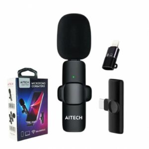 Micrófono Corbatero Aitech Inalambrico K8 Entrada Tipo C- Iphone AIMI010058N