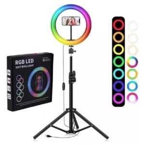 Aro De Luz Led Aitech 36CM Luz Led RGB Con Tripode