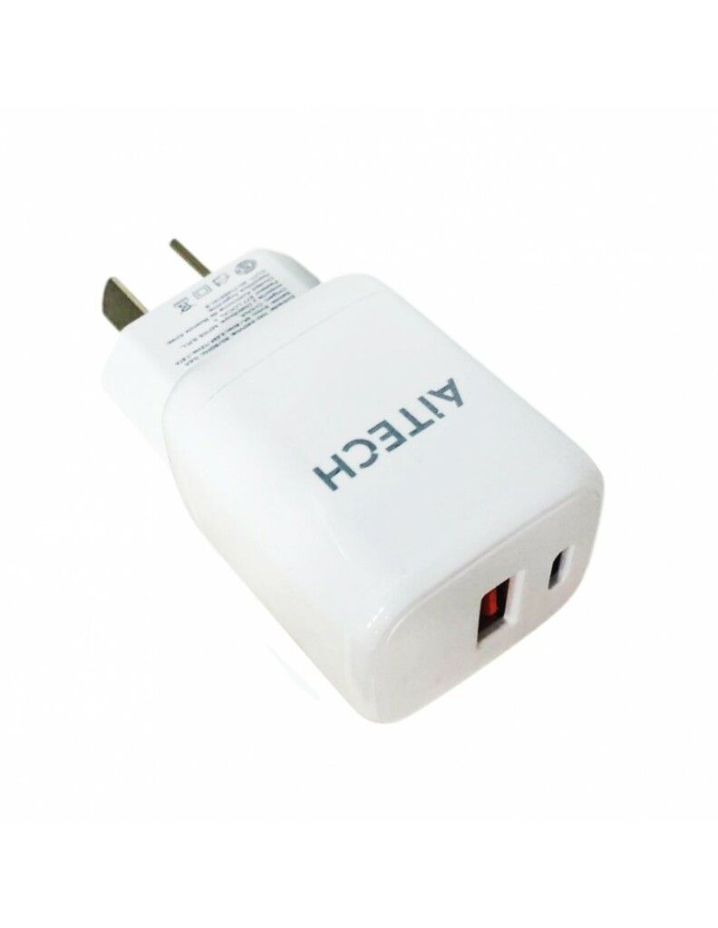 Cargador Cabezal Aitech USB / USB-C 45W AICP162025 - Imagen 2