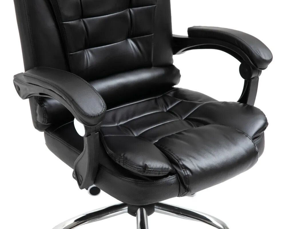 Silla Ejecutiva / Gamer Ergonomica Color Negro Cuero Sintético - Imagen 2