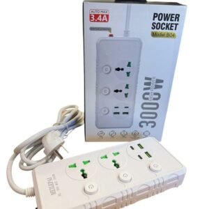 Zapatilla Fast Charging B04 2 Tomas + 2 USB + 2 Tipo C 6957909810428