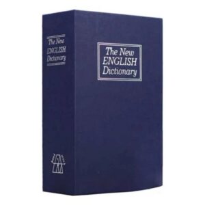 Caja Fuerte Simula Libro Azul Apertura De Combinación Y 2 Llaves