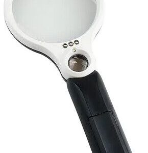 Lupa de aumento 100mm HD con LED DT 7681