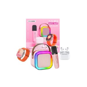 Kit Auricular Bluetooth + Parlante con Microfono BT + Smart Watch K15