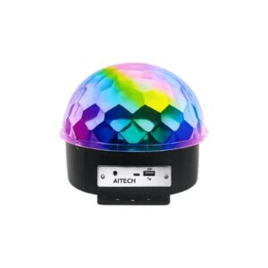 Parlante Lámpara Media Esfera Aitech Luces LED Audiorrítmicas