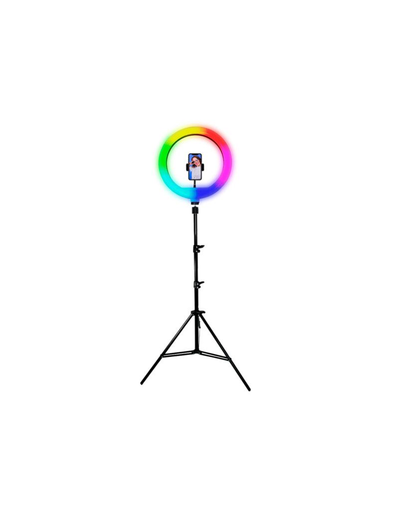 Aro De Luz Led Aitech 30CM Luz Led RGB Con Tripode