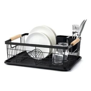 Escurridor Secador de Platos y Cubiertos de Acero
