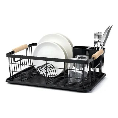 Escurridor Secador de Platos y Cubiertos de Acero