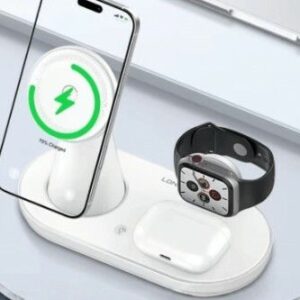 Soporte Estacion de Carga Inalambrica LDNIO 5 en 1 BLANCO WL01