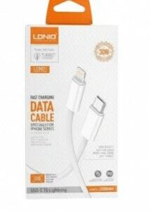 Cable USB C - Lightning iPhone 2M LDNIO 30W LC902I